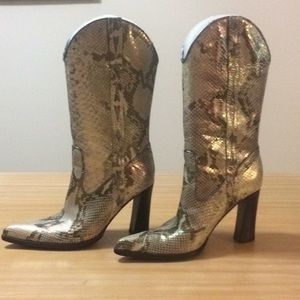 Nike lab g Series snake pattern cowboy boots